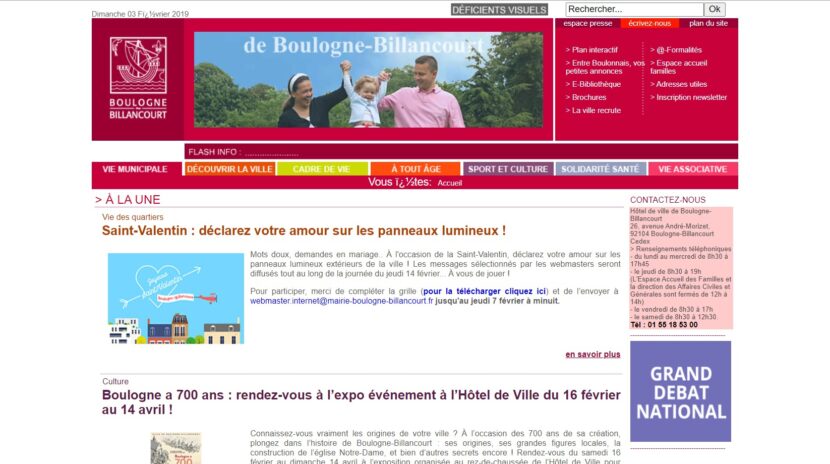 boulognebillancourt.com en 2019