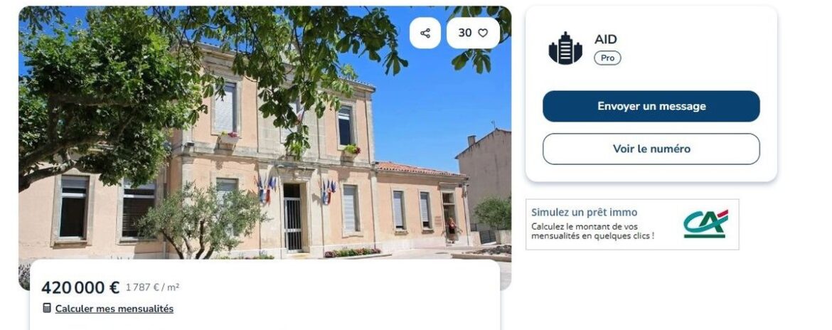 , 420 000 euros, 235 m2, grande terrasse… : comment cette mairie datant de 1885 s&rsquo;est retrouv&eacute;e en vente sur Leboncoin