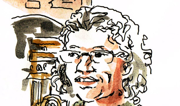 Amandine &eacute;tait chercheuse dans la chimie. Un handicap l'a emp&ecirc;ch&eacute;e de continuer ce travail. Apr&egrave;s une formation &agrave; l'acad&eacute;mie europ&eacute;enne de g&eacute;n&eacute;alogie, elle s'est reconvertie dans une autre forme de recherche. Dessin Bearboz