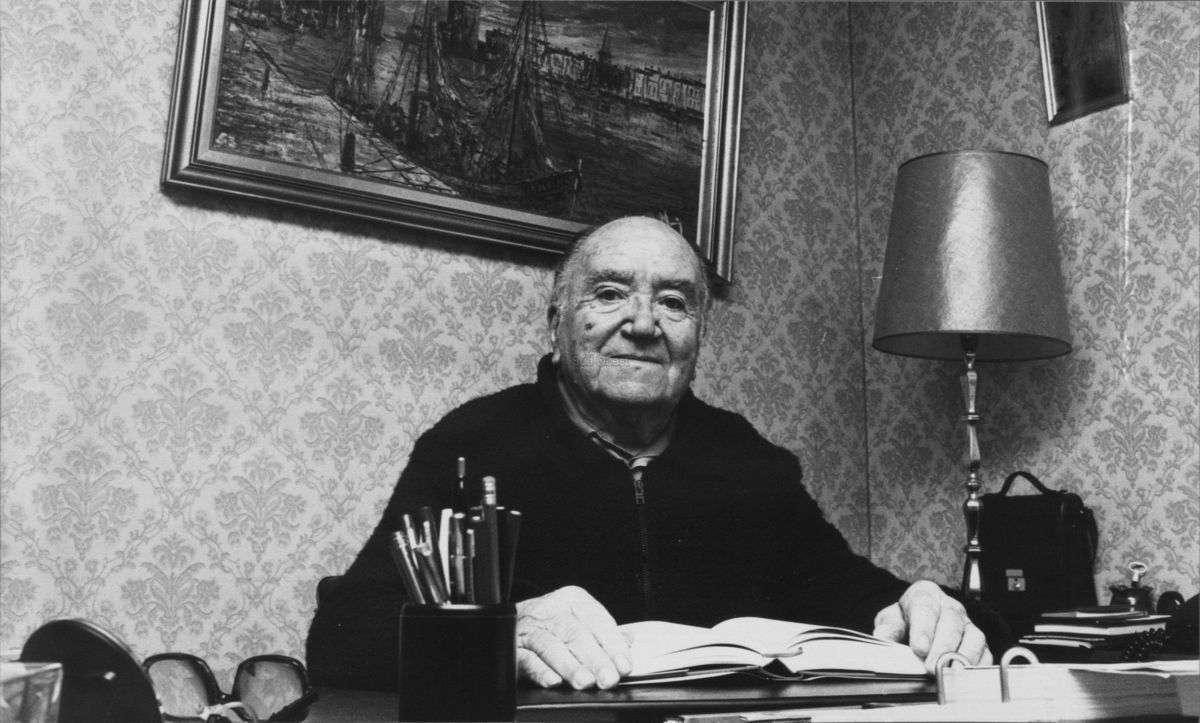 Franc Lapeyre, premier maire élu de la ville libre, en 1945.